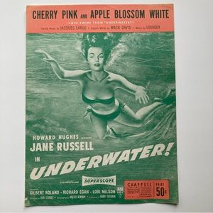 Cherry Pink And Apple Blossom White Sheet Music Featuring Jane Russell